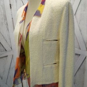 Beautiful Chanel jacket with silk logo liner